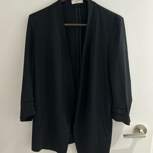 Babaton blazer with ruched sleeves